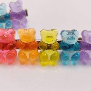 gummy bear/ soft candy/ star candy hair clips.
